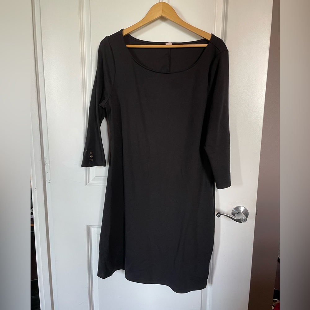 Black old navy sheath dress long sleeve